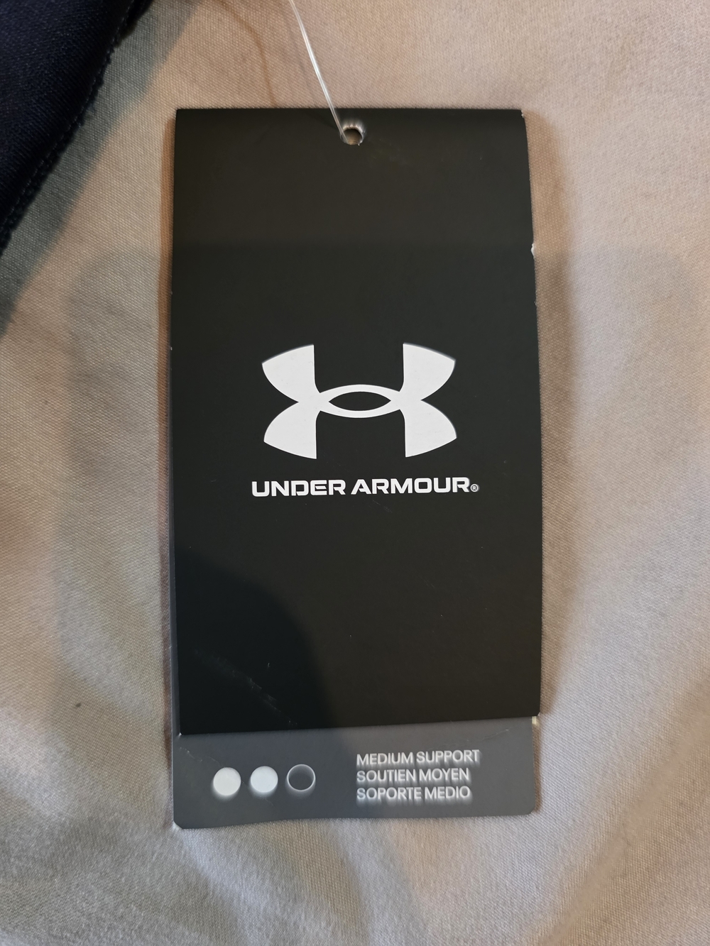 Under Armour Navy Sports Bra with Branded Band - Picture 5 of 6
